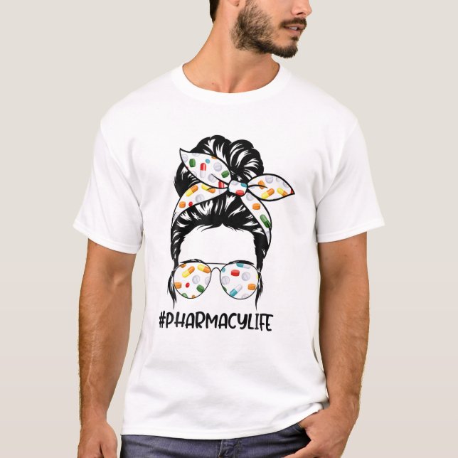 Pharmacy Life Girl Cute Medical Student Pharmacist T-Shirt (Front)