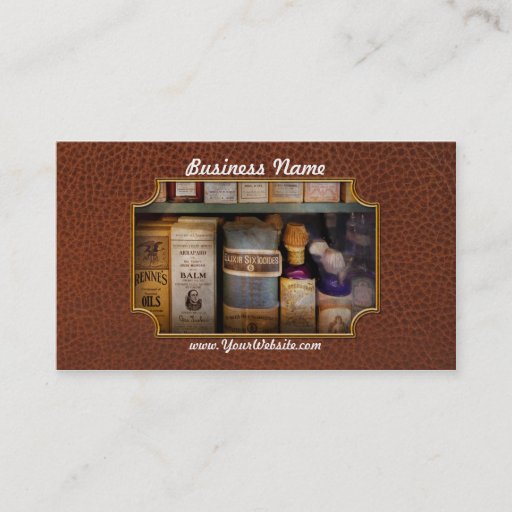 Customizable Pharmacy - Oils and Balms Business Cards