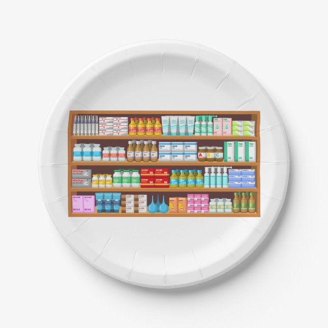 Pharmacy Paper Plates (Front)
