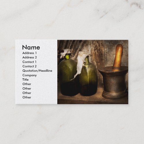 Pharmacy _ Pestle _ Home remedies Business Card