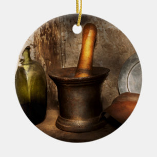 Pharmacy - Pestle - Home remedies Ceramic Ornament