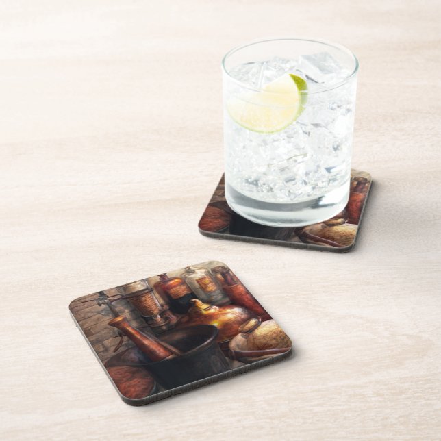 Pharmacy - Pestle - Pharmacology Beverage Coaster (Right Side)
