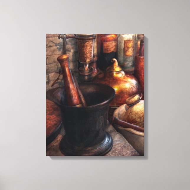 Pharmacy - Pestle - Pharmacology Canvas Print (Front)