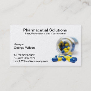 Pharmacist Business Cards Zazzle Pharmacy Pharmacist Business Card