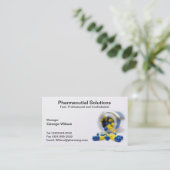 Pharmacy Pharmacist Business Card (Standing Front)