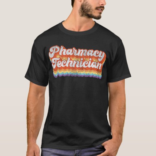 Pharmacy Pharmacy Technician Retro Vintage T_Shirt