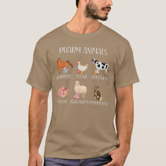 Pharmacy Puns Animals Funny Prescriptions Medical  T-Shirt