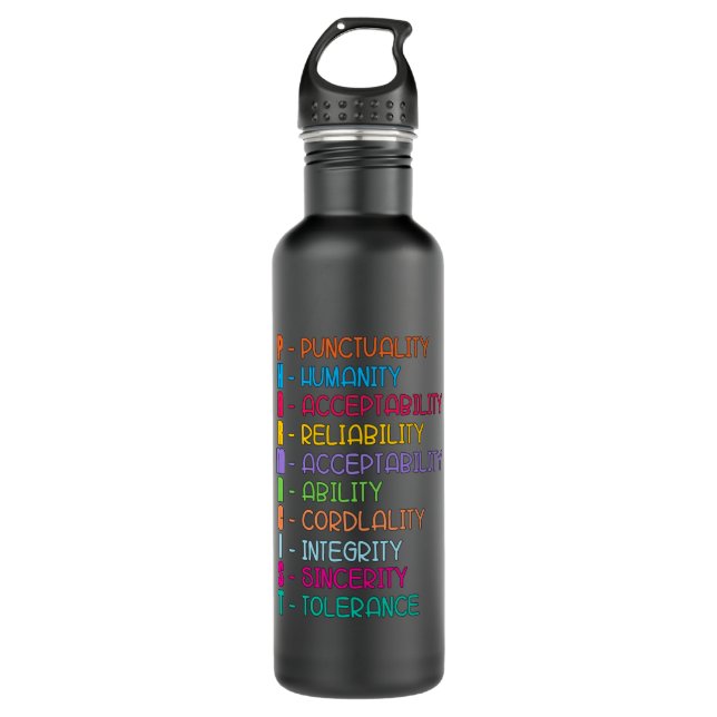 Pharmacy Quote Tech Medicine Technician Pharmacist Stainless Steel Water Bottle (Front)