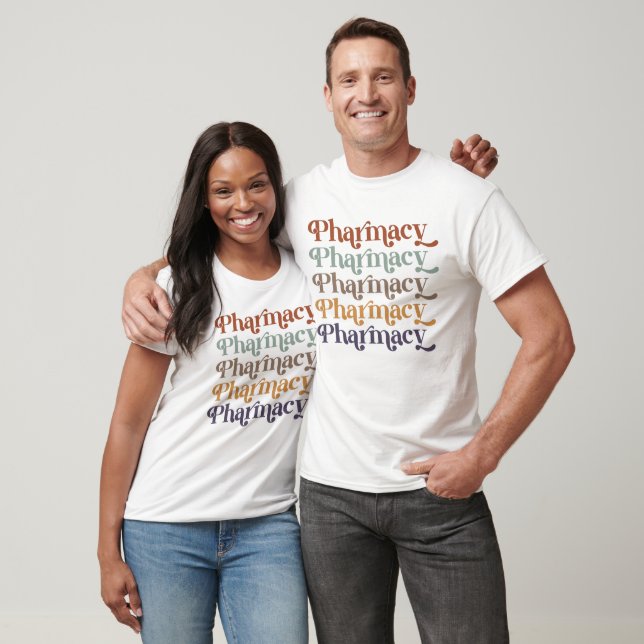 Pharmacy Retro Pharmacist Pharmacy Student Gift  T-Shirt (Unisex)