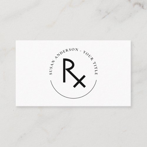 Pharmacy RX Business Card