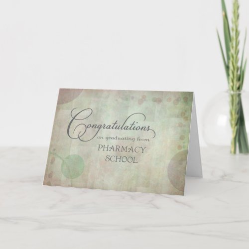 Pharmacy School Congratulations Card