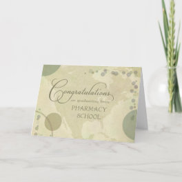 Pharmacy School Congratulations - neutral colors Card