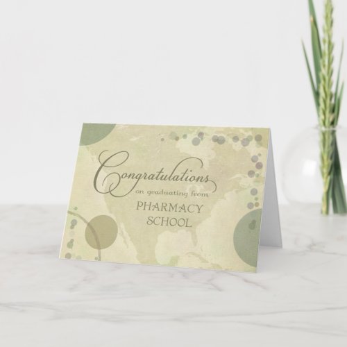 Pharmacy School Congratulations _ neutral colors Card