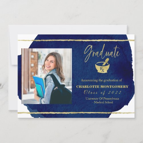 Pharmacy School Graduation Announcement Photo