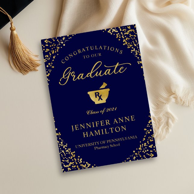 Pharmacy School Graduation Announcement Photo (Creator Uploaded)