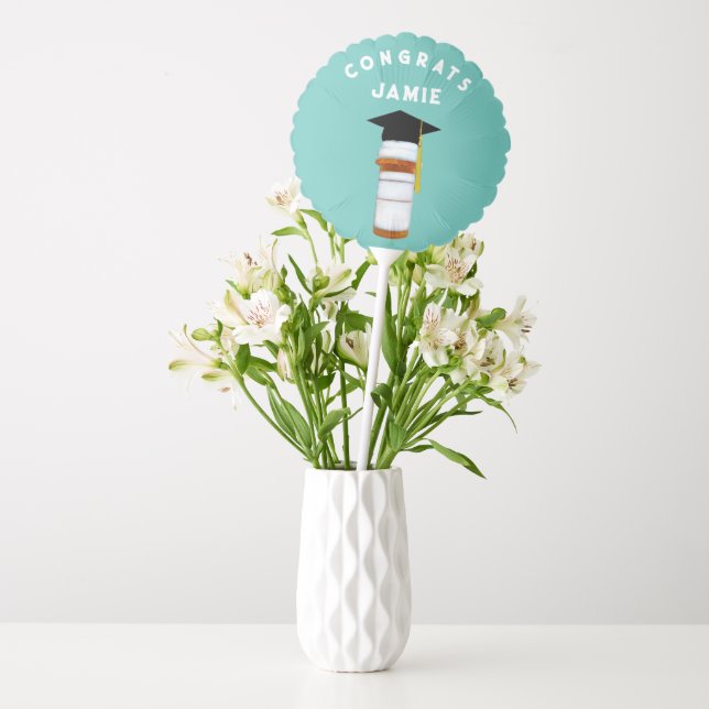 Pharmacy School Graduation Medium Gift Bag Balloon (Vase)