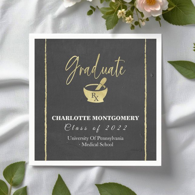 Pharmacy School Graduation  Napkins (Creator Uploaded)