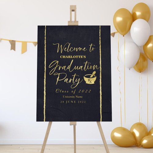 Pharmacy School Graduation Party Welcome Sign