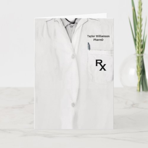 Pharmacy School Pharmacist Graduation Card