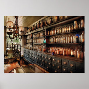 Pharmacy - So many drawers and bottles Poster