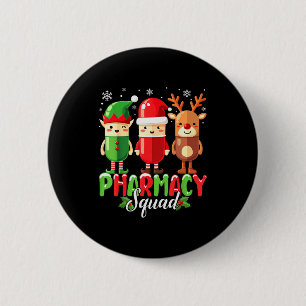 Pharmacy Squad Christmas Costume Funny Lls Pharmac Button
