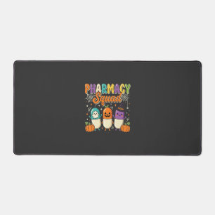 Pharmacy Squad Halloween Ghost Pills Design_1 Desk Mat