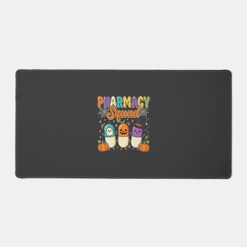 Pharmacy Squad Halloween Ghost Pills Design_1 Desk Mat