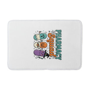 Pharmacy Squad Halloween Vintage Vector Shirt Desi Bath Mat