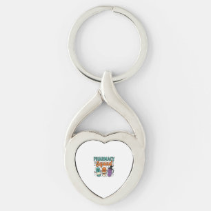 Pharmacy Squad Halloween Vintage Vector Shirt Desi Keychain