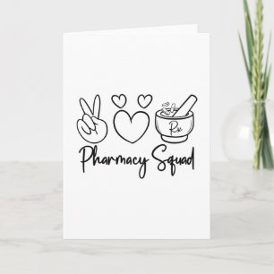 Pharmacy Squad Medicine Pharmacist Technician Tech Card