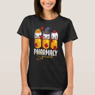 Pharmacy Squad Pharmacist Pumpkin Fall Thanksgivin T-Shirt