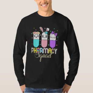 Pharmacy Squad Pharmacy Crew Cute Bunny Egg Happy T-Shirt