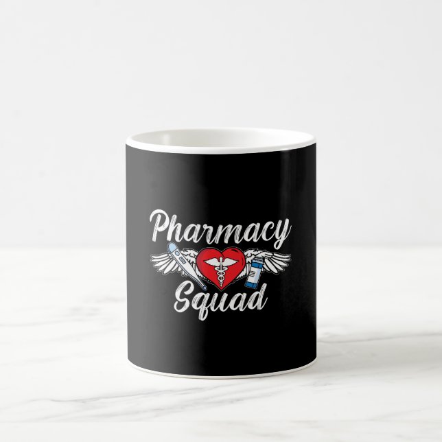 Pharmacy Squad Technician Medicine Tech Pharmacist Coffee Mug (Center)