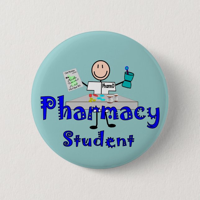 Pharmacy Student Gifts Pinback Button (Front)