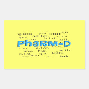 Pharmacy Student Pharm-D Gifts Rectangular Sticker
