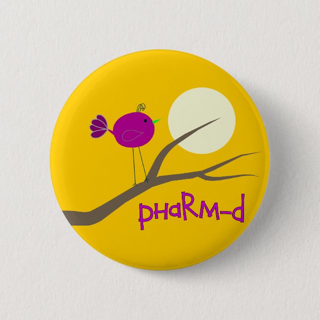Pharmacy Student PharmD Gifts Button (Front)