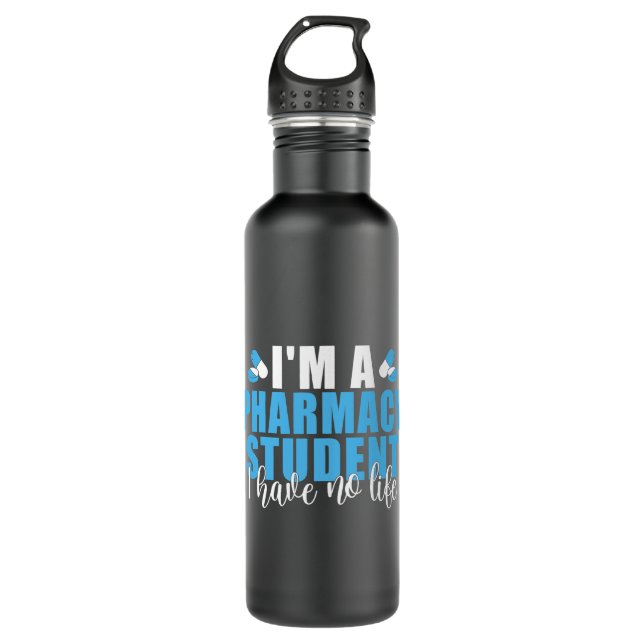 Pharmacy Student Technician Pharmacist Medical Tec Stainless Steel Water Bottle (Front)