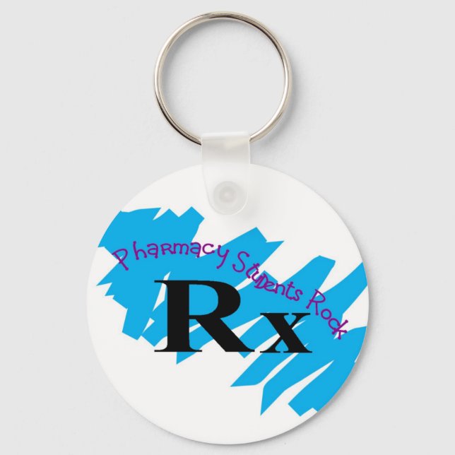 Pharmacy students ROCK keychain (Front)