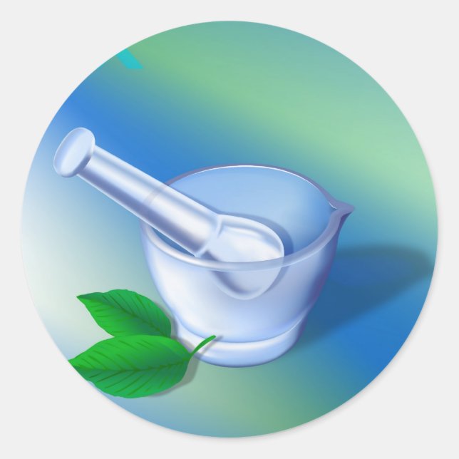 Pharmacy Symbol Classic Round Sticker (Front)