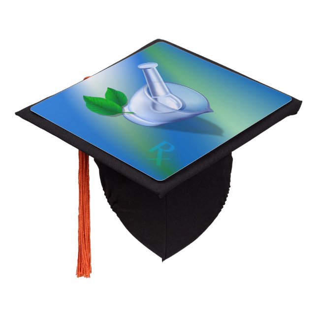 Pharmacy Symbol Graduation Cap Topper (Angled)
