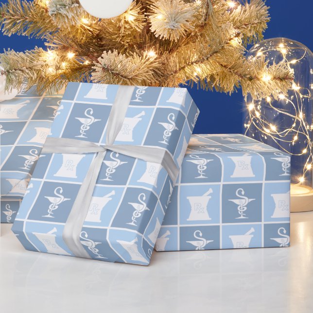 Pharmacy Symbol | Pharmacist | Pharmacy Tech Wrapping Paper (Holidays)