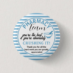 Pharmacy team appreciation thank you button