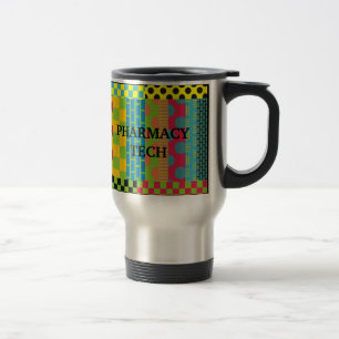 Pharmacy Tech Abstract Art Travel mug