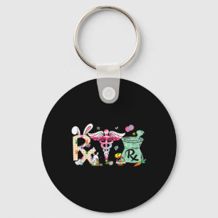 Pharmacy Tech Easter Day Pharmacist Certified Phar Keychain