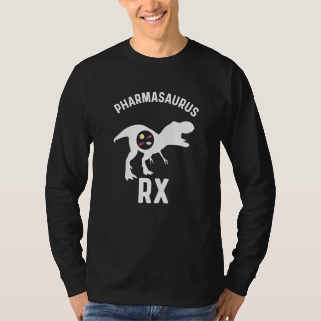 Pharmacy Tech Humor Pharmacy Week Pharmasaurus Rx  T-Shirt (Front)