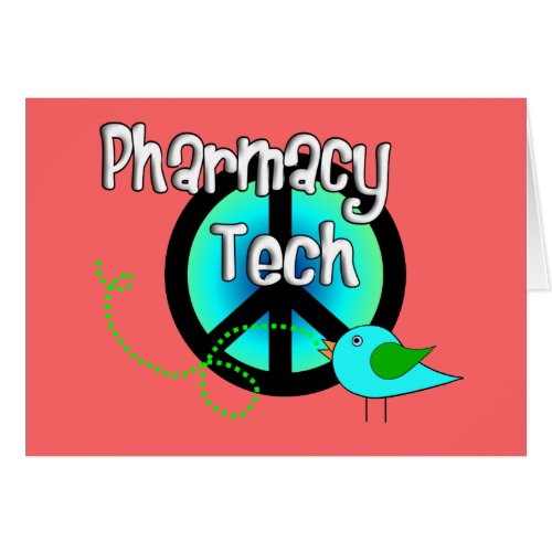 Pharmacy Tech Peace Sign Design Gifts