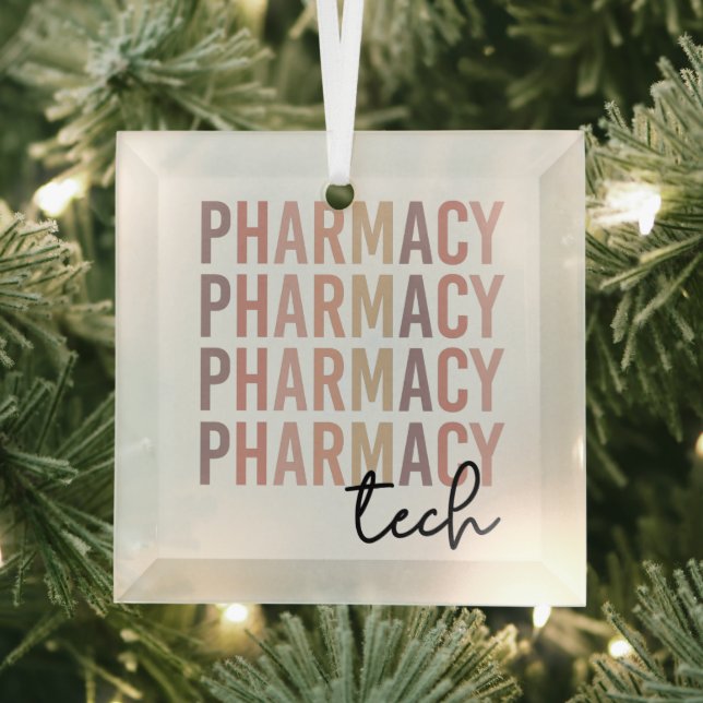 Pharmacy Tech | Pharmacy Technician Glass Ornament (Insitu)