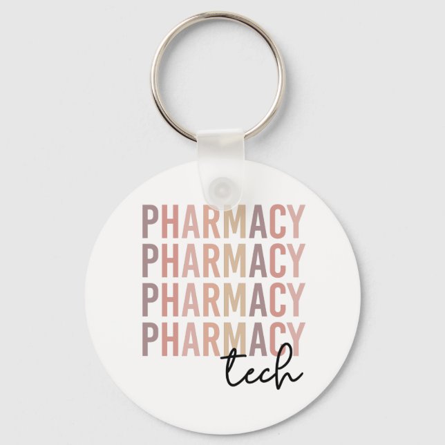 Pharmacy Tech | Pharmacy Technician Keychain (Front)