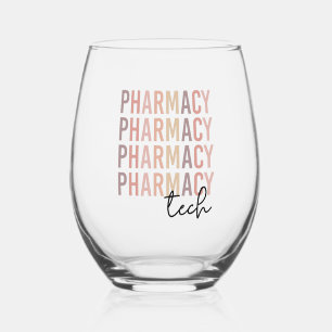 Pharmacy Tech Pharmacy Technician Stemless Wine Glass