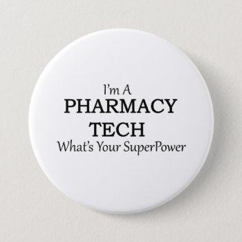 Pharmacy Tech Pinback Button by medical_gifts at Zazzle